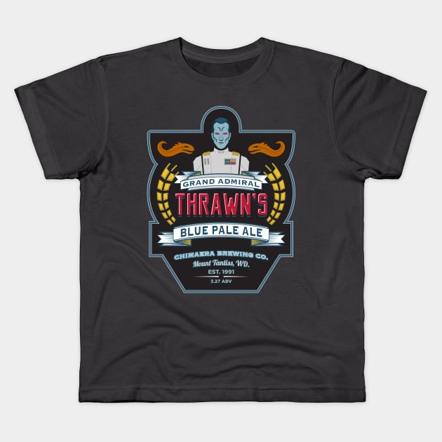 Grand Admiral Thrawn's Blue Pale Ale Kids T-Shirt by Quire